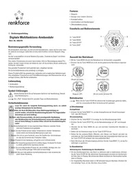 Notice Renkforce 1052378 Montre