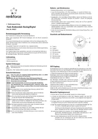 Notice Renkforce 1052377 Montre