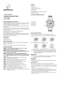 Notice Renkforce 1007802 Montre