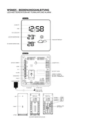 Notice TECHNOLINE WS6825 Stacja Pogodowa