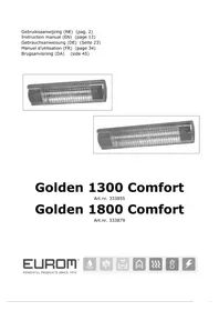 Notice Euromac GOLDEN 1300 COMFORT Chauffage
