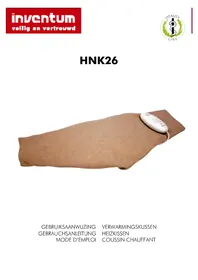 Notice INVENTUM HNK26 Couverture/coussin chauffant