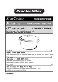 PROCTOR SILEX 33275Y - Slow cooker