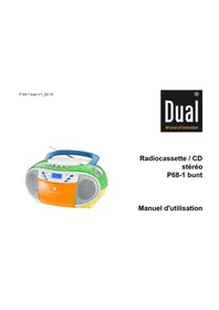 Notice DUAL P 681 BUNT Lecteur/enregistreur de cd