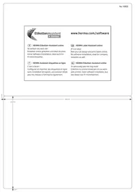 Notice Herma 10830 Imprimante