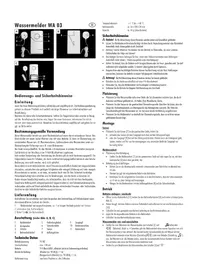 Notice Pentatech WA03 Détecteur