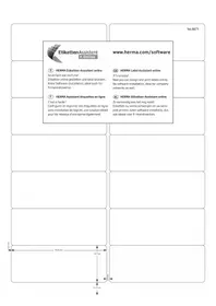 Notice Herma 8671 Étiquettes autocollantes