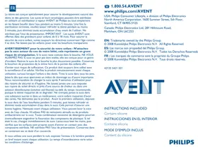 Notice PHILIPS AVENT SCD298 Tétine pour bébé