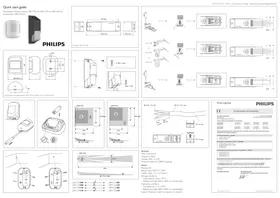 Notice PHILIPS LRM177010 OS WIRELESS CORNER SENSOR Détecteur de mouvements