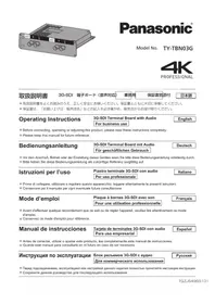 Notice PANASONIC TYTBN03G 電子基板