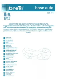 Notice Brevi BASE AUTO Produits bébés