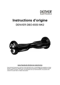 Notice DENVER DBO6550MK2 Gyropode électrique
