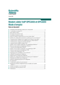 Notice CISCO DPC2203 Modem