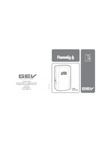 Notice GEV FMW 3552 Détecteur