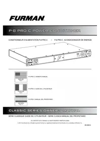 Notice Furman P8 PRO C Multiprise