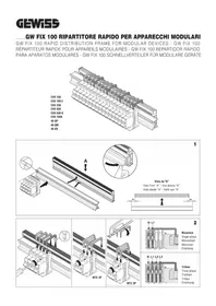 Notice Gewiss GW49768 Distributeur électrique modulaire