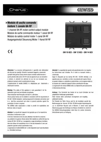 Notice Gewiss GW14823 Télécommande