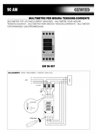 Notice Gewiss GW96897 Multimètre