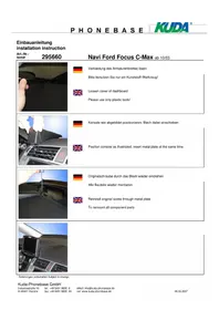 Notice Kuda 295665 Autoradio GPS