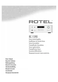 Notice ROTEL RC1590 Ontvanger