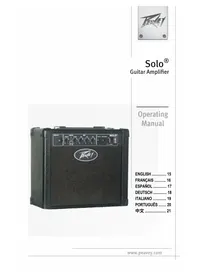Notice PEAVEY SOLO Recepteur