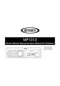 Notice JENSEN MP1313 Car stereo