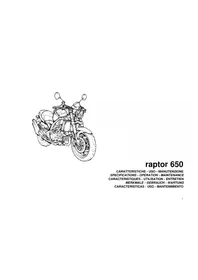 Notice Cagiva RAPTOR 650 (2002) Moto