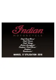 Notice Indian CHIEF VINTAGE (2016) Moto