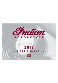 Notice Indian SPRINGFIELD DARK HORSE (2018) Moto