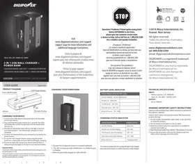 Notice Digipower THE REPLACER Batterie portable