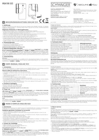 Notice Schwaiger HGA100 532 Capteur de porte/fenêtre