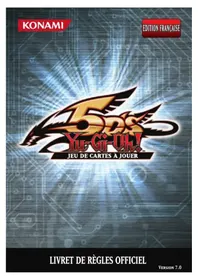 Notice Konami YUGIOH Jeu de cartes à jouer