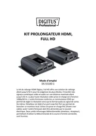 Notice Digitus DS551001 Extension audio/video