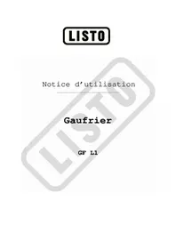 LISTO GF L1 - Gaufrier