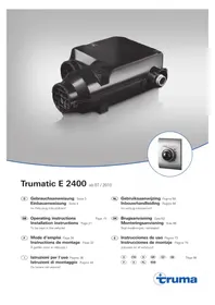 Notice Trumatic E 2400 Heizung