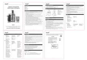 Notice HARPER HGS180 Centrifugeuse