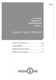 Notice HIGH ONE HIG LF805BSC Lavadora