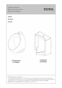 Notice TOTO UT105U(V)(G) Toilette