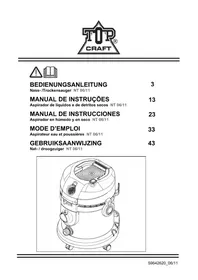 Notice TOP CRAFT NT 0611 Stofzuiger