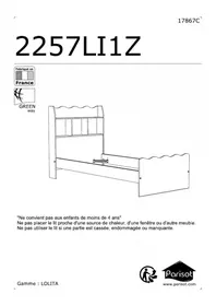 Notice Parisot LOLITA 2257L291 Lit