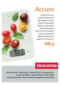 Notice Tescoma 634510 Balances de cuisine