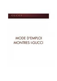 Notice Gucci I Montre de sport