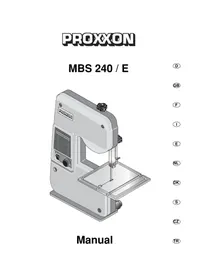 Notice PROXXON MBS 240E Sav