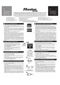 Notice Master Lock 5441EURD Coffre-fort