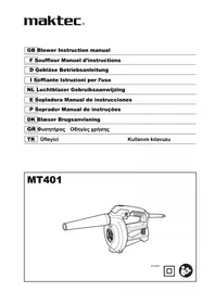 Notice Maktec MT401 Souffleur