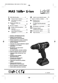 Notice Meister Craft MAS 16IB LIION Visseuse