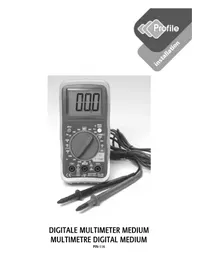 Notice Profile PIN116 Multimètre