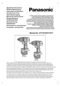 Notice PANASONIC EY7271 Skruetrækker