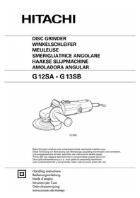 Notice HITACHI G 12SA Smerigliatrice