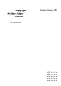 ARTHUR MARTIN ELECTROLUX ACN 40105 W - Congélateur